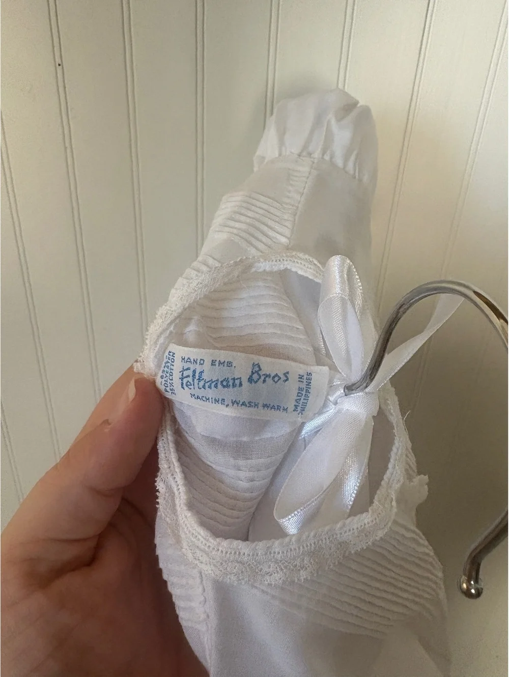 Feltman Brothers white baby gown
